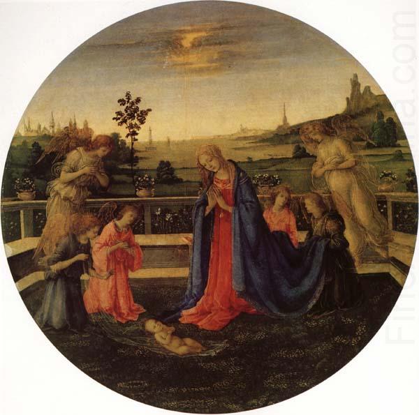 Filippino Lippi Adoration of the Christ Child china oil painting image